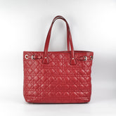Christian Dior Panarea Cannage Red Tote